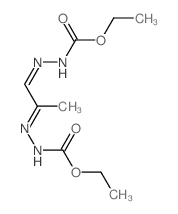 ethyl N-[1-(ethoxycarbonylhydrazinylidene)propan-2-ylideneamino]carbamate结构式
