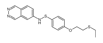 N-[4-(2-ethylsulfanylethoxy)phenyl]sulfanylphthalazin-6-amine结构式