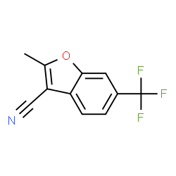 3-Benzofurancarbonitrile,2-methyl-6-(trifluoromethyl)-(9CI) structure