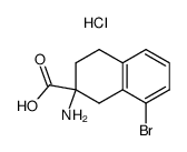 2-Amino-8-bromo-1,2,3,4-tetrahydro-naphthalene-2-carboxylic acid hydrochloride结构式