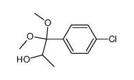 2-Hydroxy-1,1-dimethoxy-1-(4-chlor-phenyl)-propan Structure