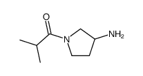 1-(3-aminopyrrolidin-1-yl)-2-methylpropan-1-one结构式