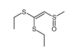 1,1-bis(ethylsulfanyl)-2-methylsulfinylethene结构式