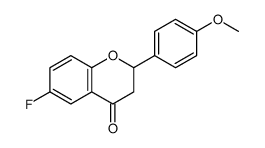 6-fluoro-2-(4-methoxyphenyl)-2,3-dihydrochromen-4-one Structure