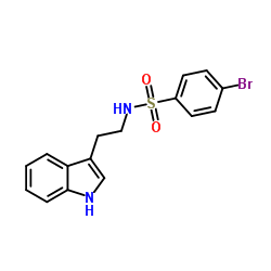 ((4-BROMOPHENYL)SULFONYL)(2-INDOL-3-YLETHYL)AMINE structure