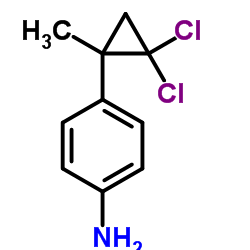 4-(2,2-Dichloro-1-methylcyclopropyl)aniline Structure