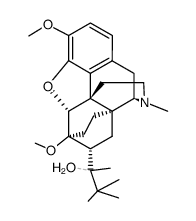 (5alpha,7alpha)-alpha-tert-butyl-4,5-epoxy-18,19-dihydro-3,6-dimethoxy-alpha,17-dimethyl-6,14-ethenomorphinan-7-methanol结构式