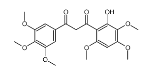 1-(2-hydroxy-3,4,6-trimethoxyphenyl)-3-(3,4,5-trimethoxyphenyl)-1,3-propanedione结构式