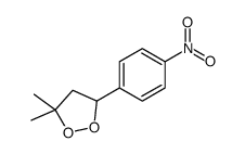 3,3-dimethyl-5-(4-nitrophenyl)dioxolane结构式