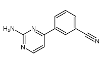 3-(2-氨基-4-嘧啶)苯甲腈结构式