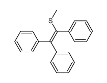 1-methylthio-1,1,2-triphenylethylene结构式