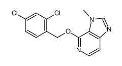 4-[(2,4-dichlorophenyl)methoxy]-3-methylimidazo[4,5-c]pyridine结构式