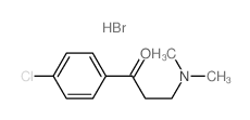 1-Propanone,1-(4-chlorophenyl)-3-(dimethylamino)-, hydrobromide (1:1)结构式