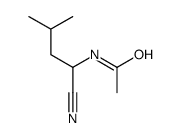 N-(1-cyano-3-methylbutyl)acetamide Structure