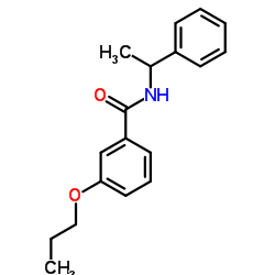 N-(1-Phenylethyl)-3-propoxybenzamide结构式