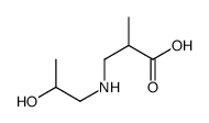 3-(2-hydroxypropylamino)-2-methylpropanoic acid结构式