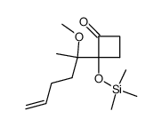 2-(2-methoxyhex-5-en-2-yl)-2-((trimethylsilyl)oxy)cyclobutan-1-one Structure