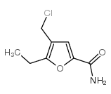 4-(chloromethyl)-5-ethylfuran-2-carboxamide Structure