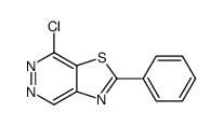 7-chloro-2-phenyl-[1,3]thiazolo[4,5-d]pyridazine结构式