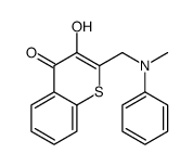 3-hydroxy-2-[(N-methylanilino)methyl]thiochromen-4-one Structure