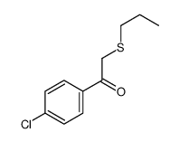 1-(4-chlorophenyl)-2-propylsulfanylethanone结构式