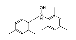 hydroxy-bis(2,4,6-trimethylphenyl)silane Structure