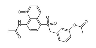 8-Acetamido-5-(m-acetoxybenzylsulfonyl)-quinoline-N-oxide Structure