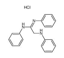 2-anilino-N,N'-diphenyl-acetamidine, hydrochloride Structure