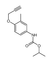 propan-2-yl N-(3-methyl-4-prop-2-ynoxyphenyl)carbamate结构式