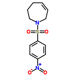 1-[(4-Nitrophenyl)sulfonyl]-2,3,4,7-tetrahydro-1H-azepine结构式