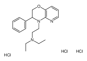 N,N-diethyl-2-(3-phenyl-2,3-dihydropyrido[3,2-b][1,4]oxazin-4-yl)ethanamine,trihydrochloride结构式
