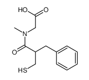 2-[(2-benzyl-3-sulfanylpropanoyl)-methylamino]acetic acid Structure