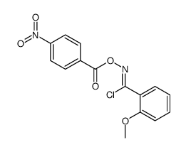 [[chloro-(2-methoxyphenyl)methylidene]amino] 4-nitrobenzoate Structure