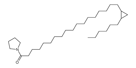 18-(2-hexylcyclopropyl)-1-pyrrolidin-1-yloctadecan-1-one结构式