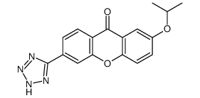 2-propan-2-yloxy-6-(2H-tetrazol-5-yl)xanthen-9-one Structure