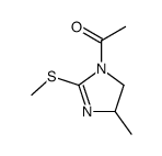 1-(4-methyl-2-methylsulfanyl-4,5-dihydroimidazol-1-yl)ethanone Structure