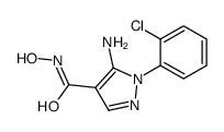 5-amino-1-(2-chlorophenyl)-N-hydroxypyrazole-4-carboxamide Structure