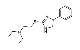 2-β-Diethylaminoethylthio-4-phenyl-Δ2-imidazoline结构式