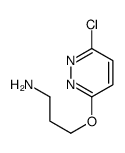 3-(6-chloropyridazin-3-yl)oxypropan-1-amine Structure