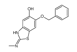 2-(methylamino)-6-phenylmethoxy-1,3-benzothiazol-5-ol Structure