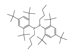1,2-dibutyl-1,2-bis-(2,4,6-tri-t-butylphenyl)diphosphane Structure