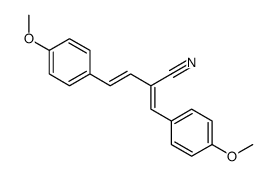 4-(4-methoxyphenyl)-2-[(4-methoxyphenyl)methylidene]but-3-enenitrile结构式