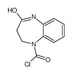 2-oxo-3,4-dihydro-1H-1,5-benzodiazepine-5-carbonyl chloride Structure