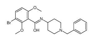 N-(1-benzylpiperidin-4-yl)-3-bromo-2,6-dimethoxybenzamide Structure