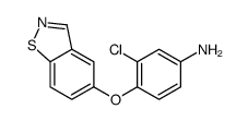 4-(1,2-benzothiazol-5-yloxy)-3-chloroaniline Structure