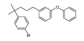 1-bromo-4-[2-methyl-5-(3-phenoxyphenyl)pentan-2-yl]benzene Structure