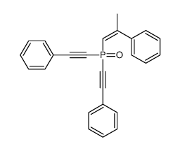 2-[2-phenylethynyl(2-phenylprop-1-enyl)phosphoryl]ethynylbenzene结构式