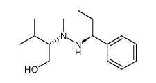 (2S,1'S)-N,3-dimethyl-N'-1'-phenylpropyl-2-hydrazinobutanol结构式