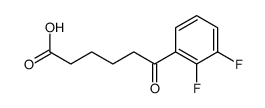 6-(2,3-Difluorophenyl)-6-oxohexanoic acid Structure