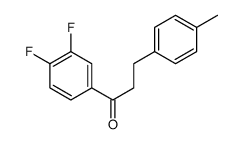 3',4'-DIFLUORO-3-(4-METHYLPHENYL)PROPIOPHENONE structure